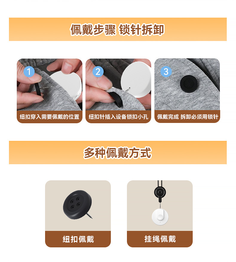 Children's GPS tracker for real-time location and anti-lost protection, elderly SOS alarm device with two-way communication and tracking function