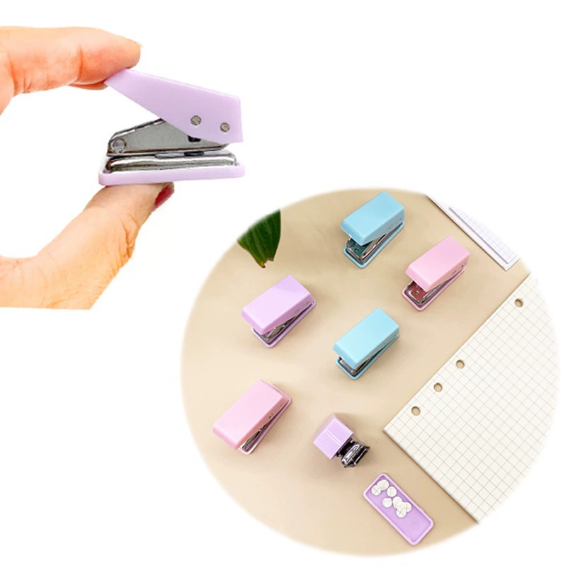 Мини-Дырокол с одним отверстием, удобный ручной перфоратор DIY, маленький перфоратор, ручной перфоратор с круглыми вкладными листами