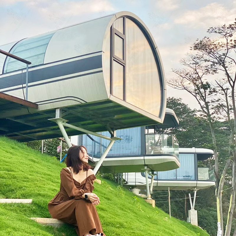 Camping esférico cama y desayuno Net Red Star vacante Hotel cama y desayuno tienda futuro cabina servicio de ventanilla única diseño e instalación