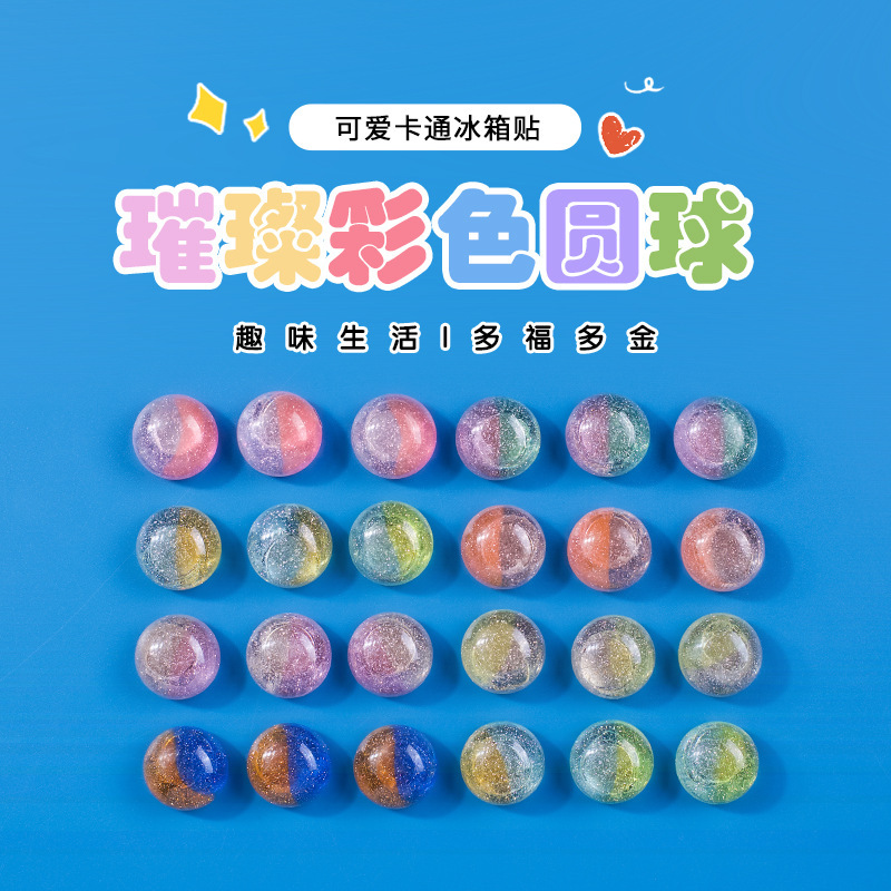 Colorful Semicircle with Pink Magnetic Nail Refrigerator Magnet Polaroid Photo Message Board DIY Magnetic Fixed Decoration