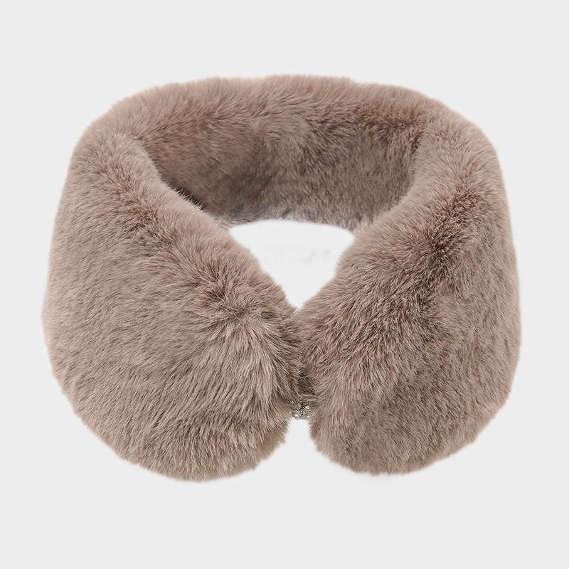 Warmer Kunstfellschal Für Damen Im Korean Style Winter Accessoire_voghion.com