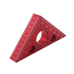Small Aluminum Right Angle Ruler, Woodworking Triangular Ruler, Height Gauge, Metric/Imperial 90° Angle Ruler, DIY Tools
