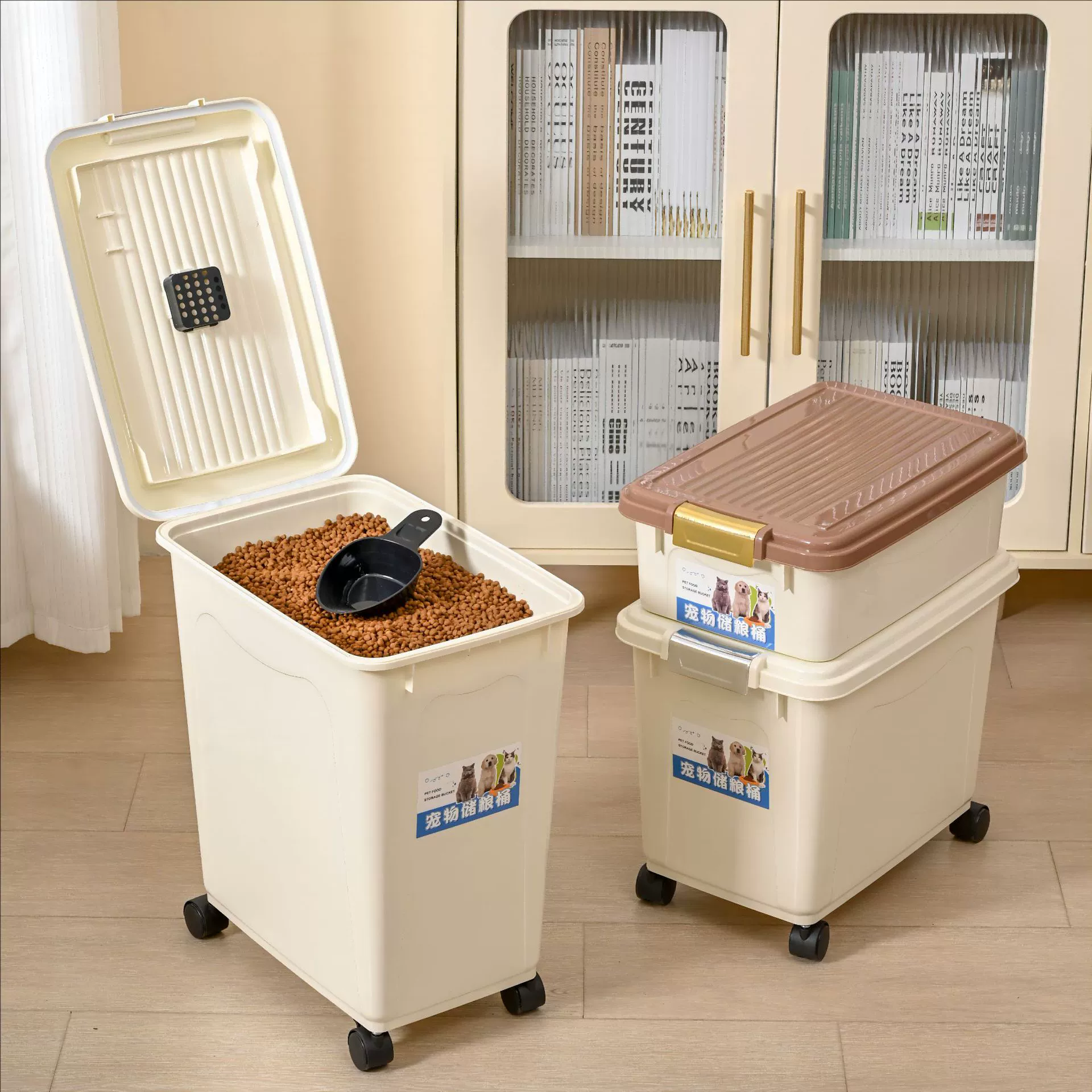 Большая емкость 30 кг ведра с кормом для собак