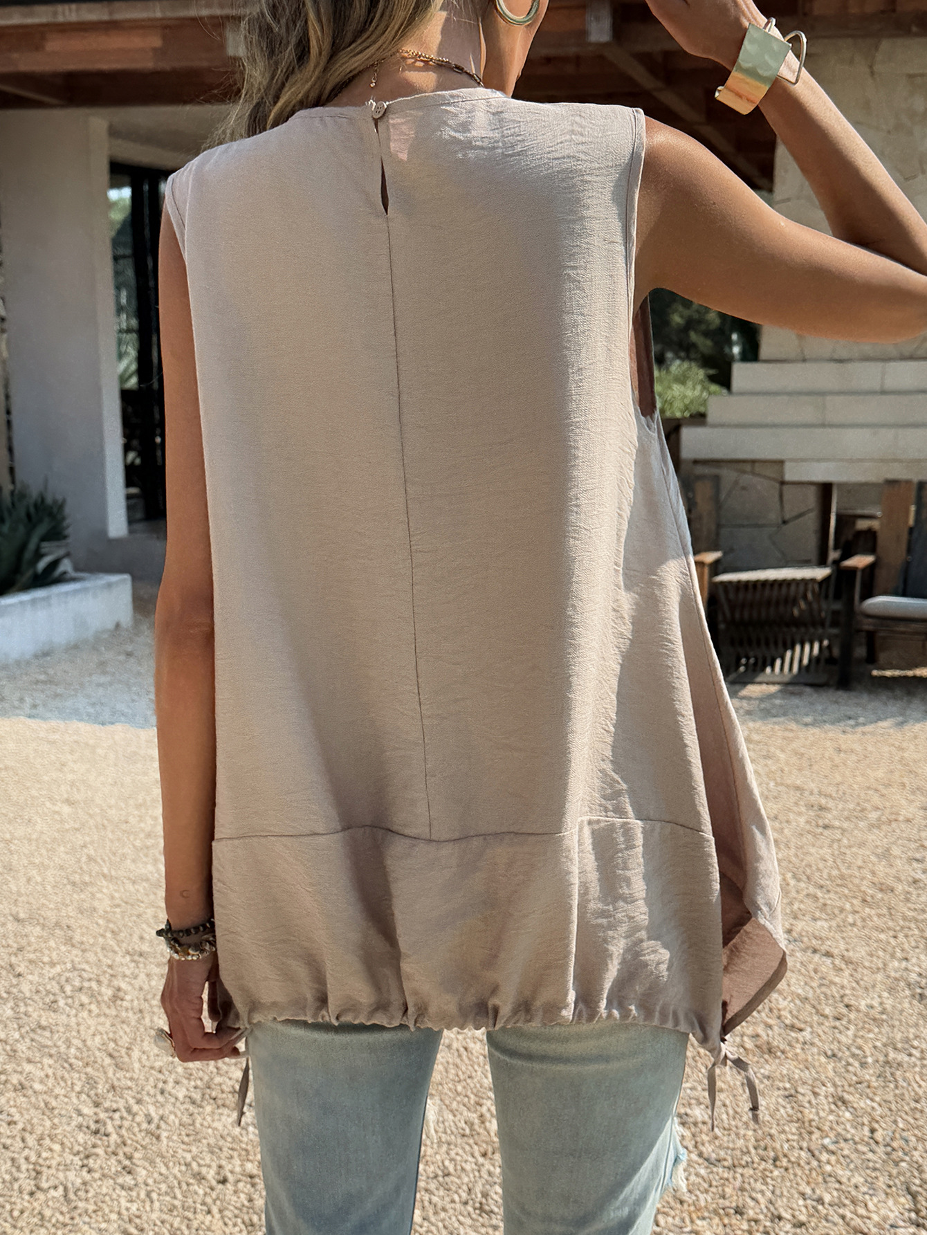 Women's Clothing Elegant Casual Loose Fit Vest Tank Tops & Camis Thin Summer Top For Vacation Spring 2026_ecoleips.com
