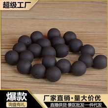 紫光檀黑檀福州大漆珠毛胚珠佛珠打磨无漆无蜡散珠半成品手串批发