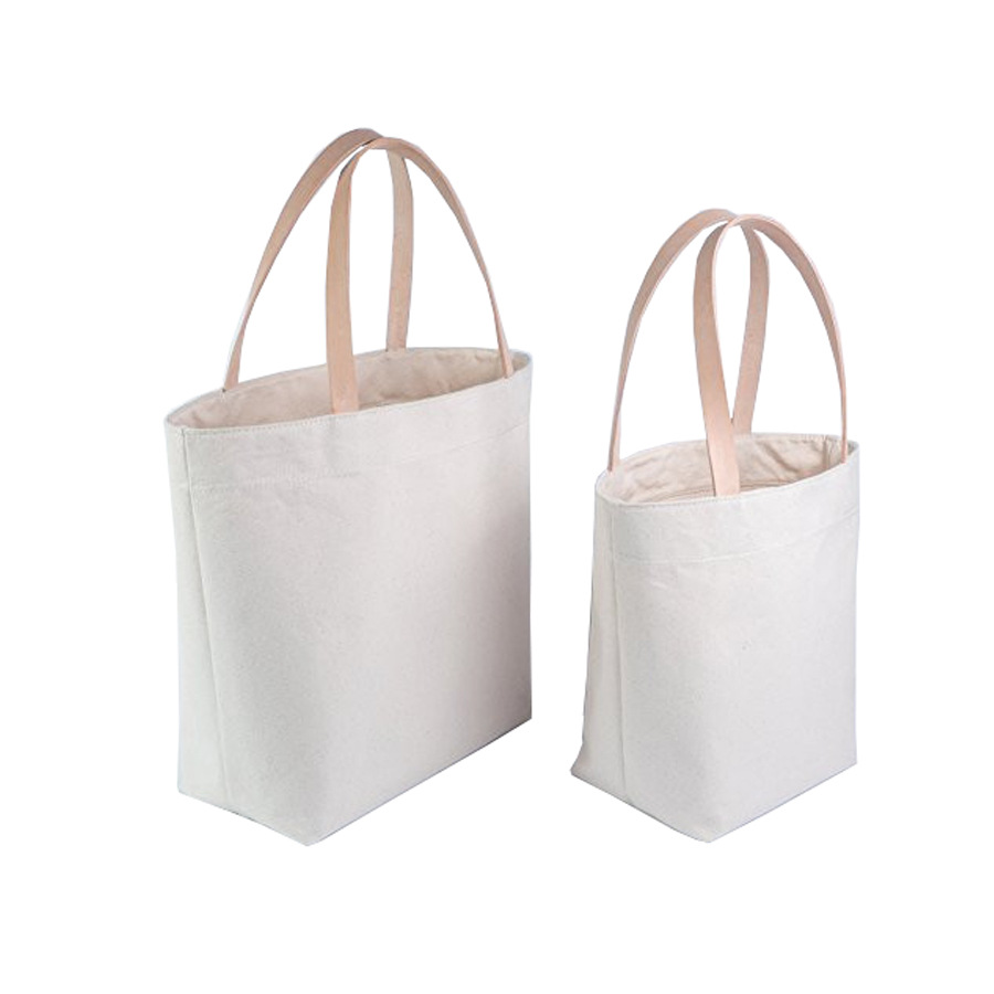 批发帆布包皮革提手棉布袋有内袋手拎学生补课背包空白可定制