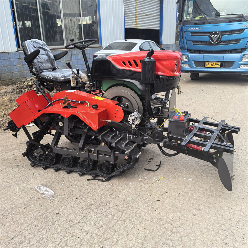 旋耕机 各种地形可操作乘坐式小型田园管理机  履带拖拉机