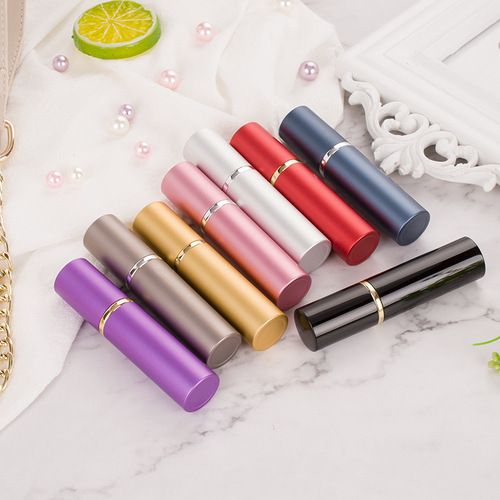 Wholesale oral spray bottle aluminum perfume bottle 10ml portable spray empty bottle glass liner repackaged with logo