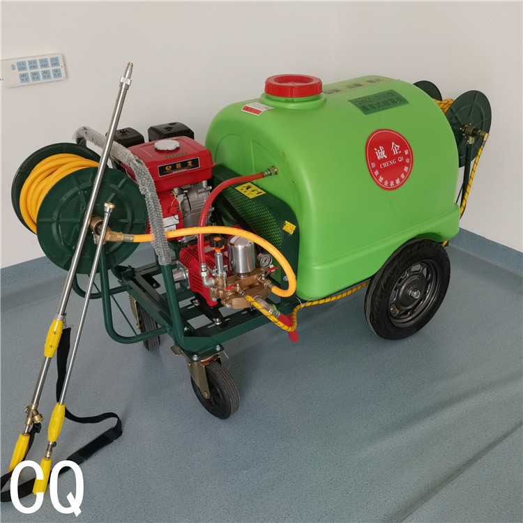 物业小区杀虫推车式打药机 高压型手推式喷雾器 移动式高压喷药机