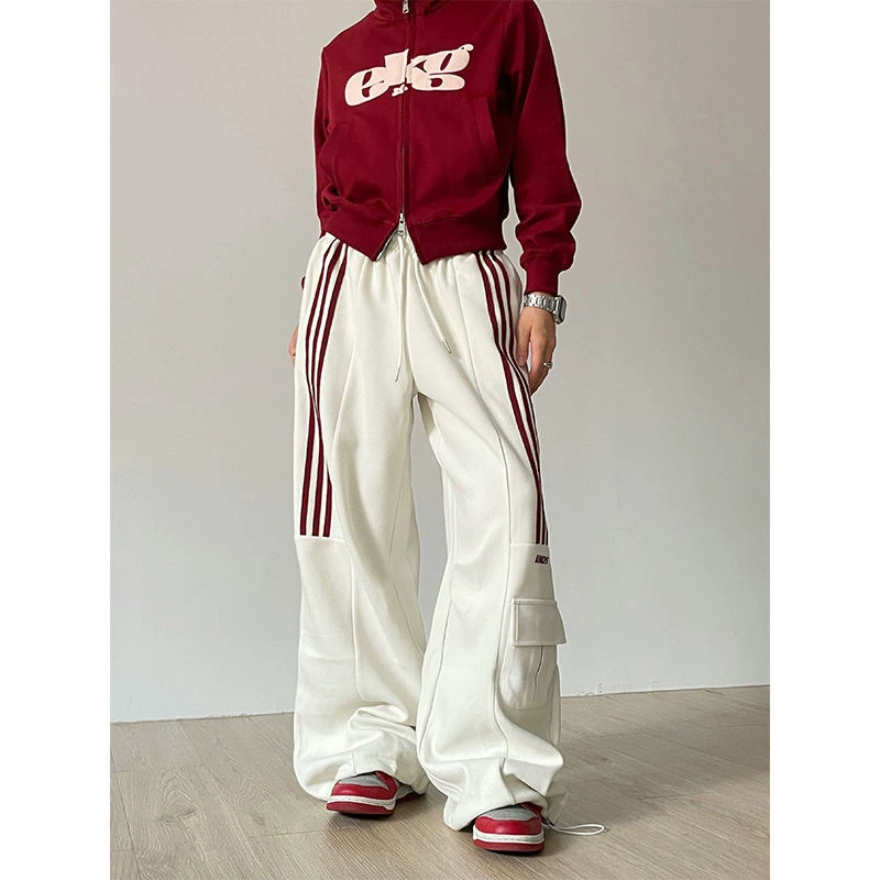 Ретро брюки для досуга, американский стиль, oversize