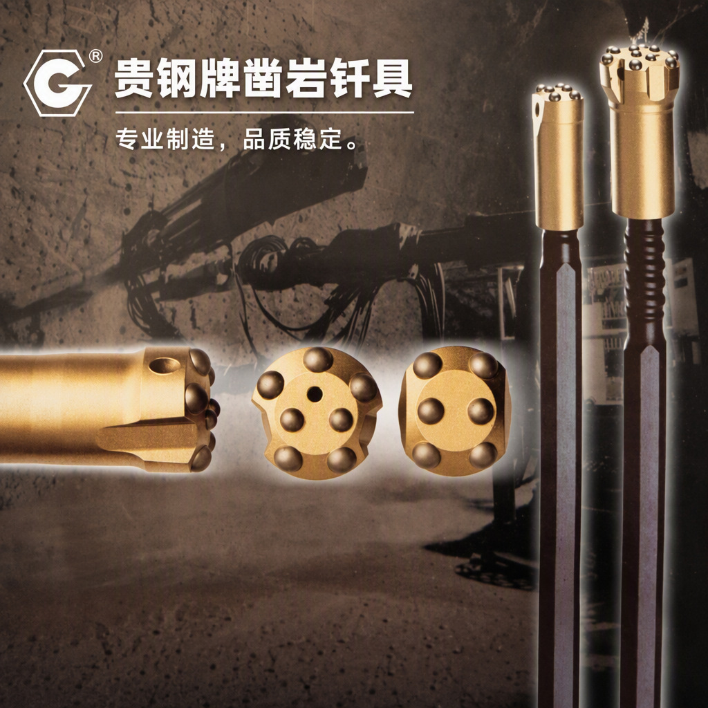 Guigang T38 / R32 Tubo de perforación de tornillo Tubo de perforación de carro para plataforma de perforación Atlas
