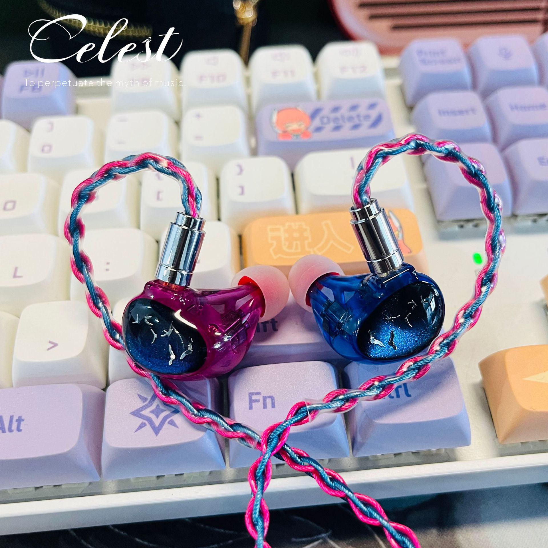 Celest Fengming Tianyin HiFi Fever Wired Headphones One Circle Two Iron Man's Circle Iron Ear-mounted Wired Headphones
