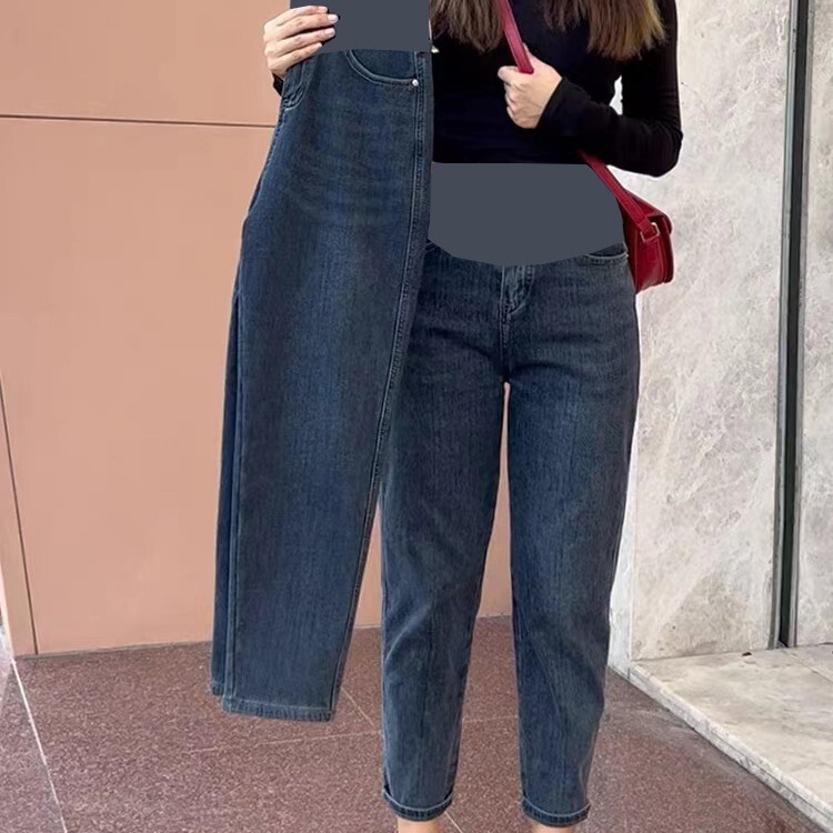 Yunshiba Autumn and Winter Jeans for Small Pregnant Women under 155, Stretch Belly Support Pants, Washed Maternity Wear 825 Yunshiba Autumn and Winter Jeans for Small Pregnant Women under 155, Stretch Belly Support Pants, Washed Maternity Wear 825