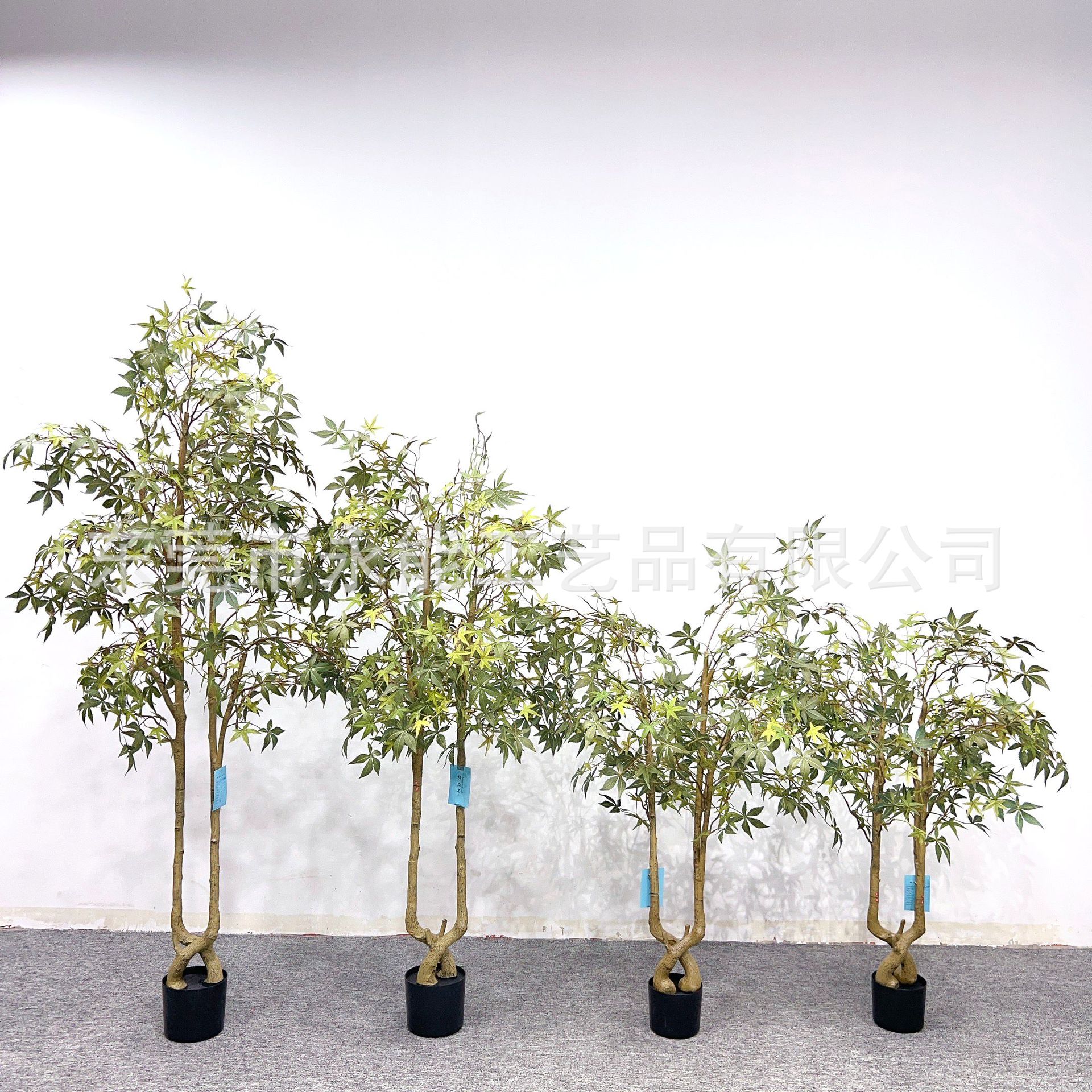 仿真绿植绿枫树花卉盆景摆件假植物高端室内