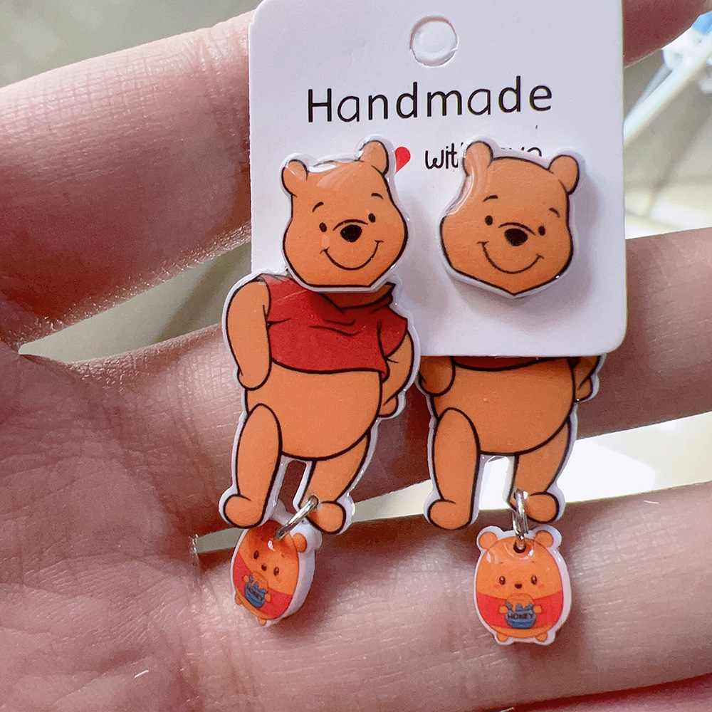 Pendientes de dibujos animados monstruo verde pendientes tridimensionales de anime Pendientes de Venta caliente transfronteriza pendientes de personaje Grinch de Navidad