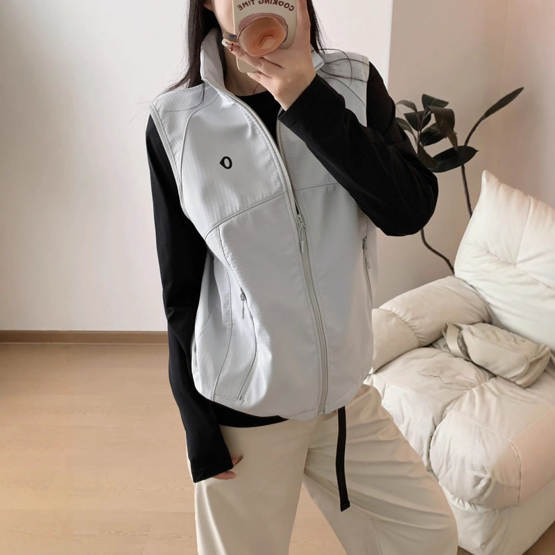 25 New Autumn and Winter Sujia Soft Shell Lightweight Breathable Running Sports Vest Casual Velvet Vest P8067