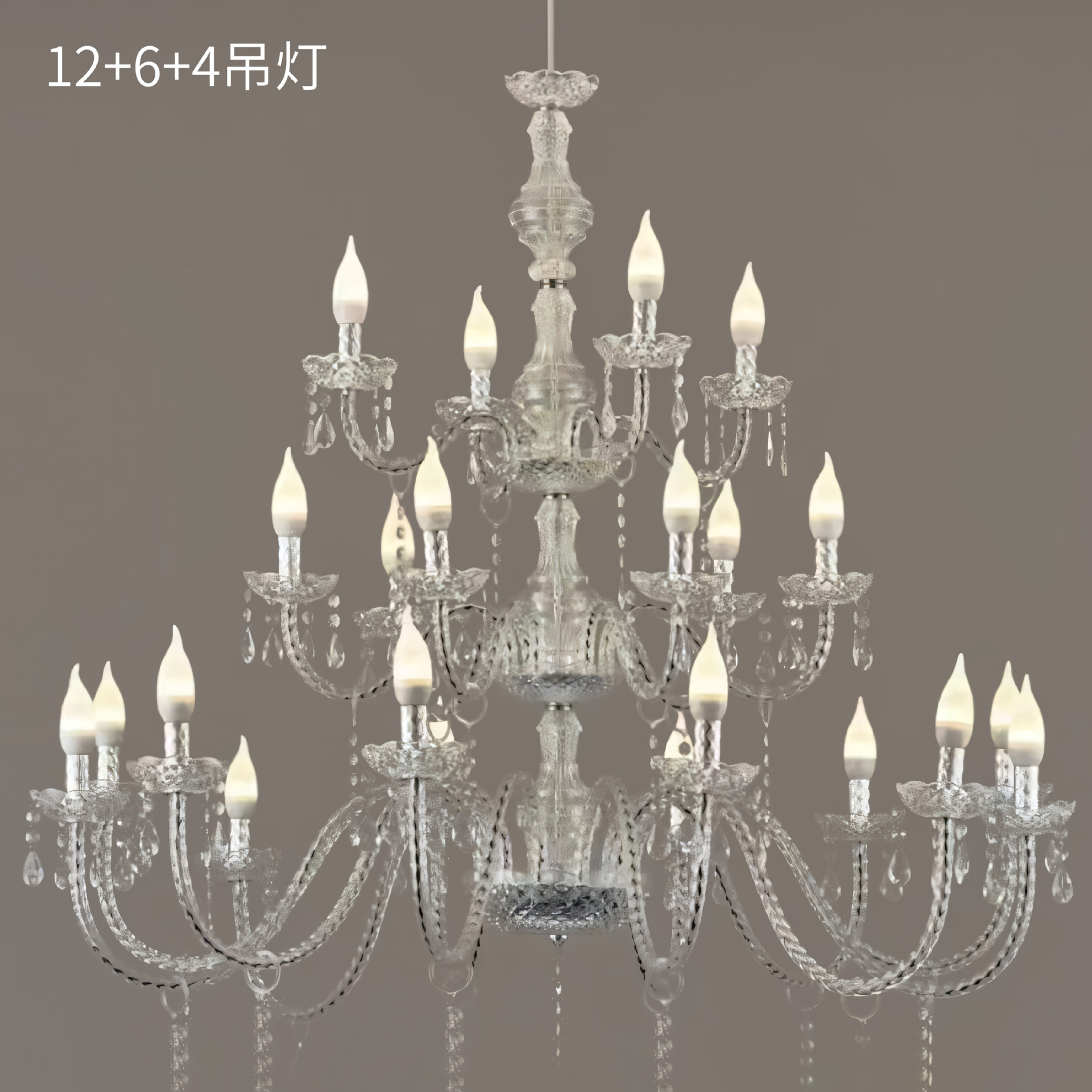 Nueva boda de hierro galvanizado cortina de perlas de cristal candelabro pabellón ceremonia sala de bodas diseño de la decoración de la boda props