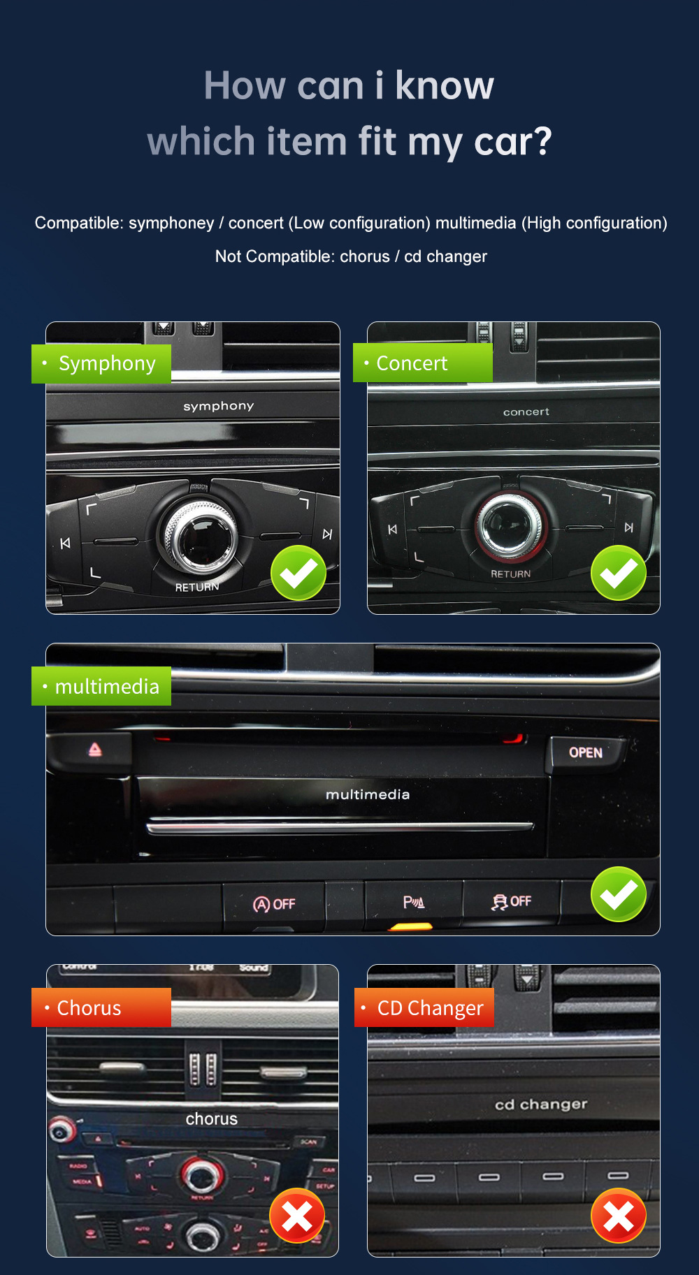 8.9 inch wireless CarPlay display for A4 A5 2009-2012 radio player