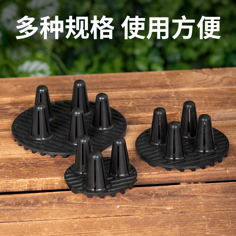 円形の根のスペーサーワッシャーの腐った根の底のクッションの神器の園芸の植木鉢の鉢植えは高くて厚い支えの支えの切れをプラスします。