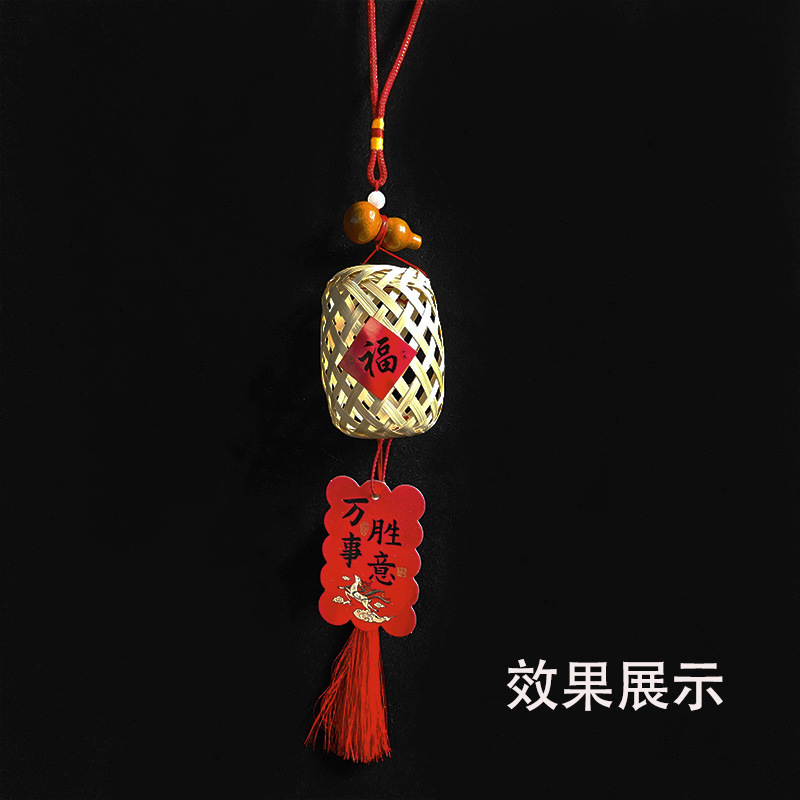 竹编5*7灯笼小潮汕古风宫灯编织手工led灯结婚挂件跨境厂家代发|undefined