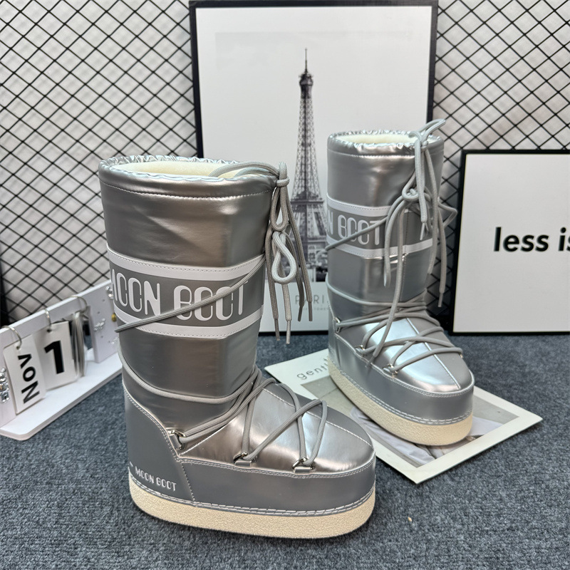 Winter non-slip keep warm ski high boots, upgraded version
