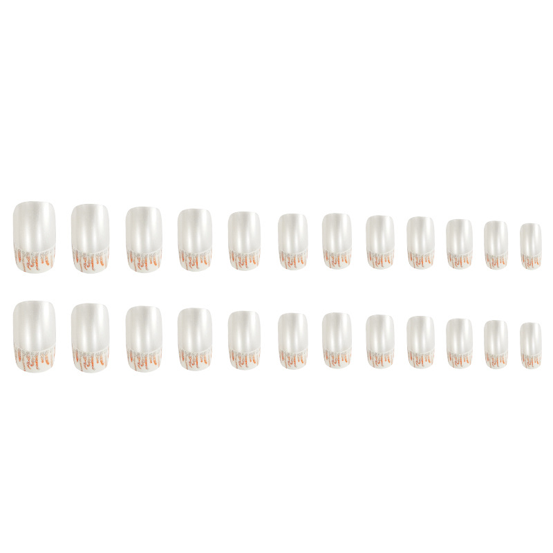 Parche de manicura de moda plateada fresca, borde de encaje exquisito, venta en caliente transfronteriza, atmósfera dulce de manicura image 6