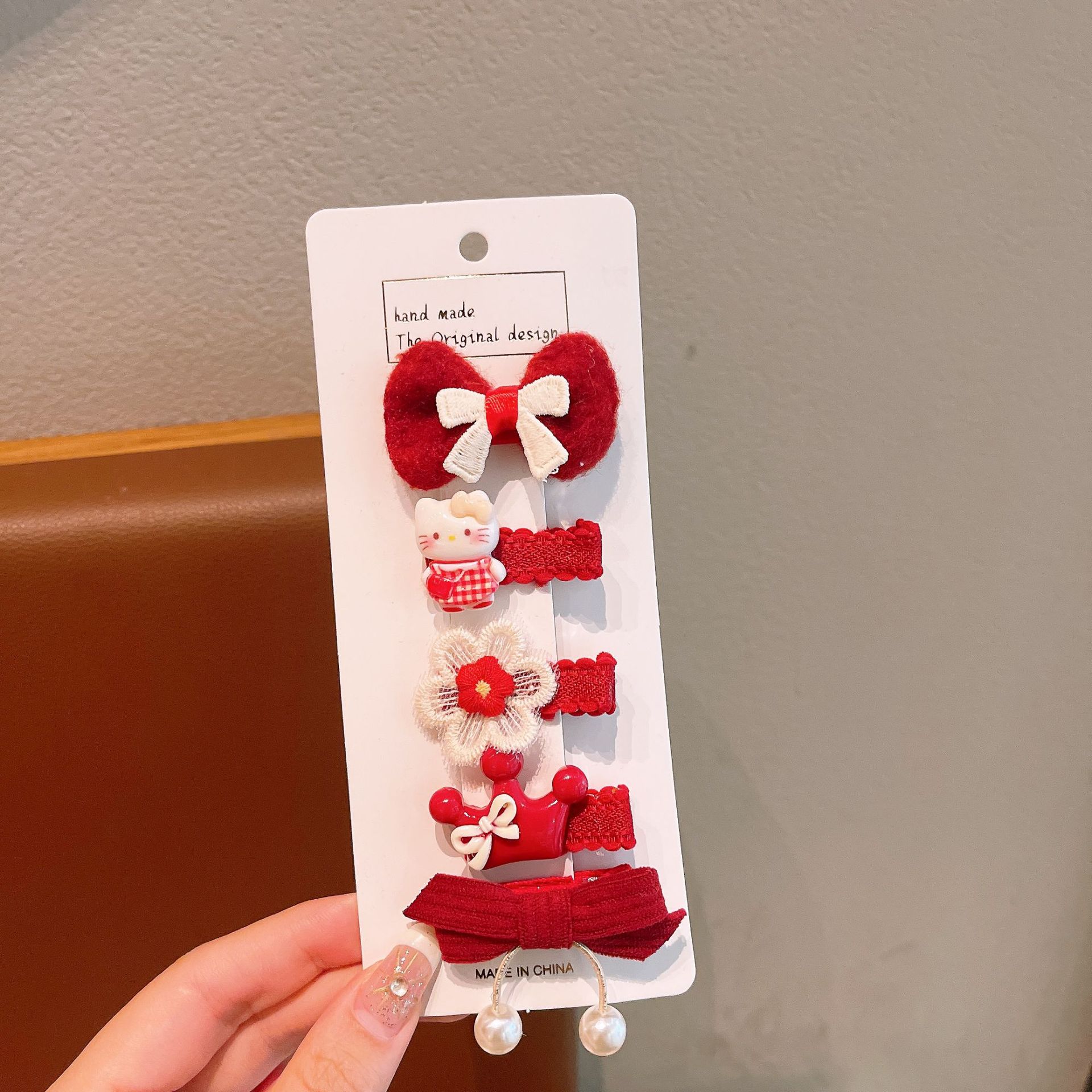 Clip niñas adorables clips tocadillos red nueva tarjeta de cabello para niñas clips de frangeo lateral clip de cabello roto