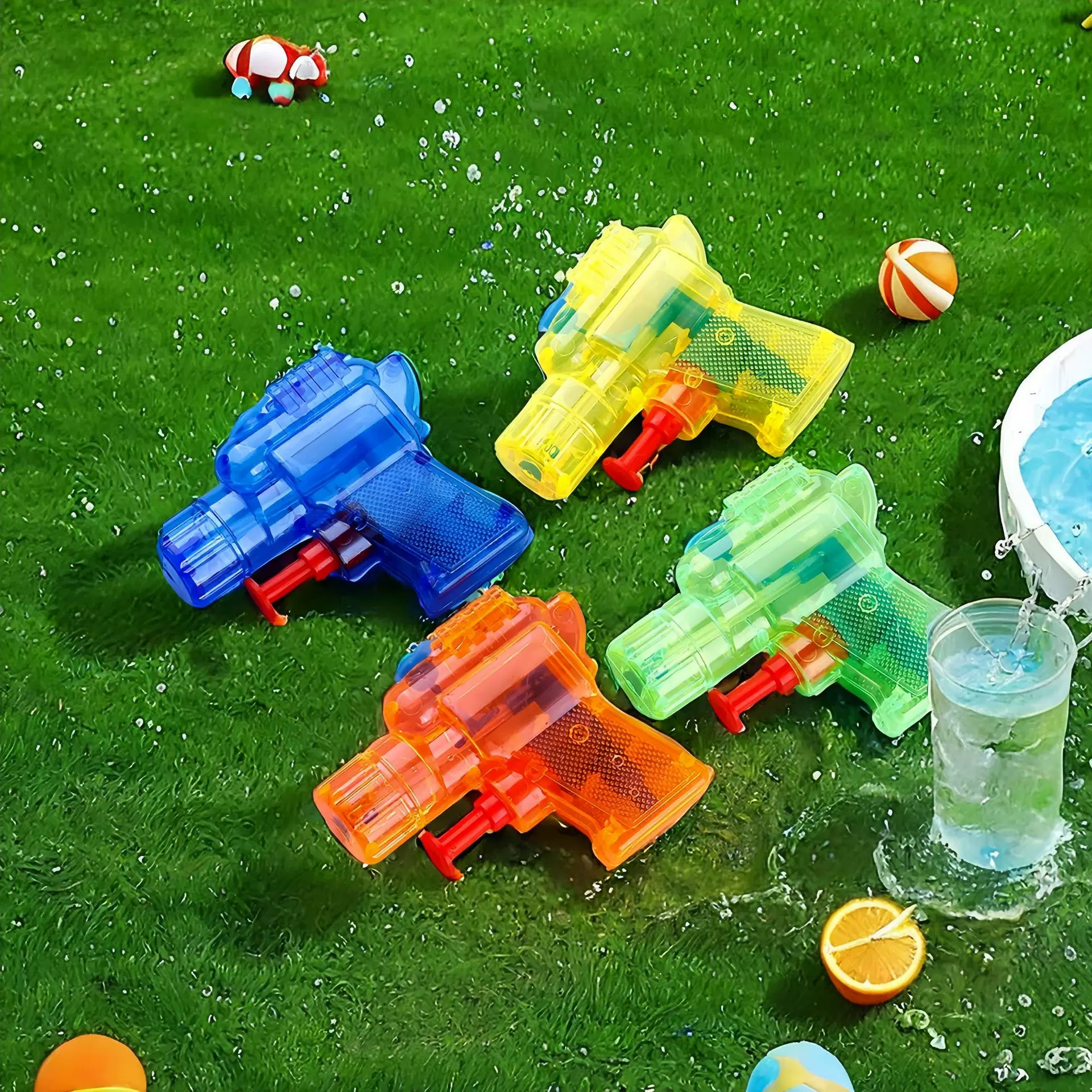 夏天戏水玩具迷你水枪儿童玩具小水枪玩水透明地摊热卖幼儿园礼品
