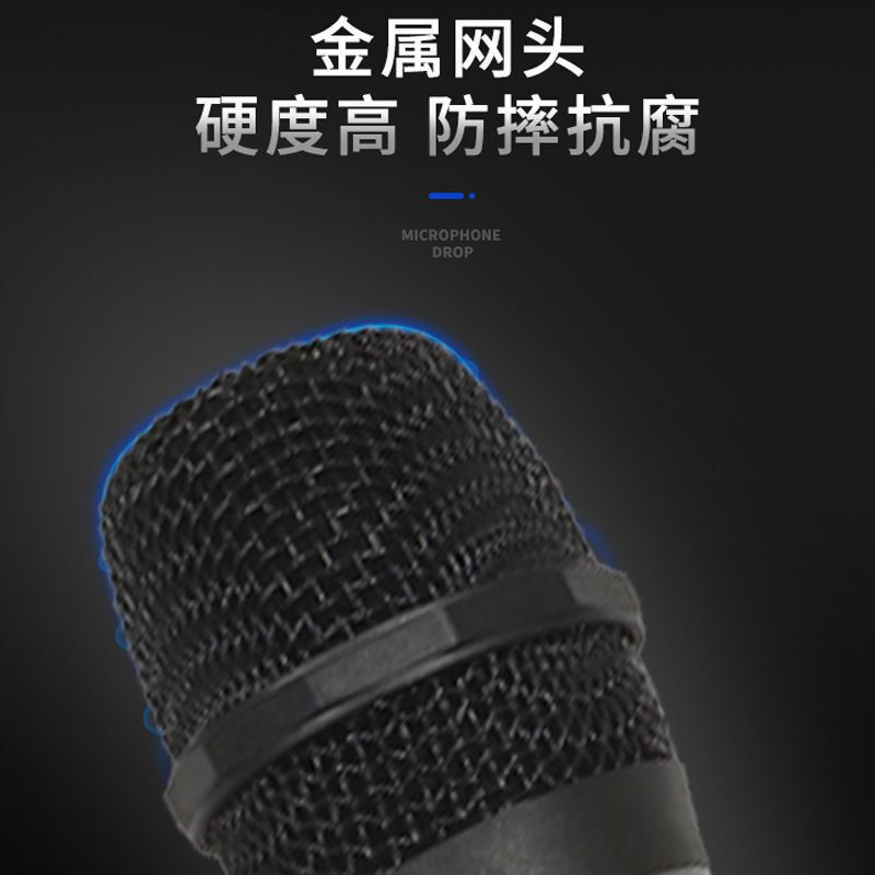 索爱WD4万能无线话筒U段手持麦克风动圈一拖二演出家用k歌神器|undefined