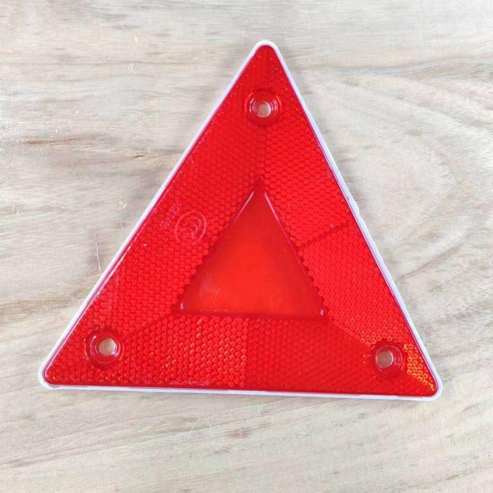 Small Triangular Warning Sign, Truck Triangle Light, Rear Reflector, Trailer Rear Bumper Triangle Sign, Universal