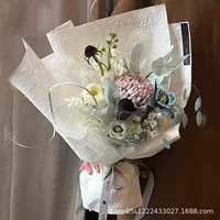 Zhuo волокно цветочная бумага каменная бумага текстурированная бумага ручной работы складки цветочный подарок упаковочный материал цветочная упаковочная бумага