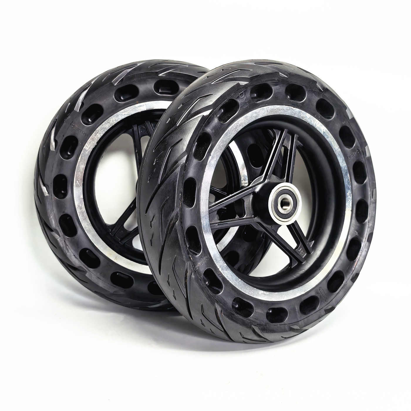 10inch Electric skateboard DIY modified go-kart explosion-proof tire wheel assembly 10x2.50 honeycomb solid tire complete wheel