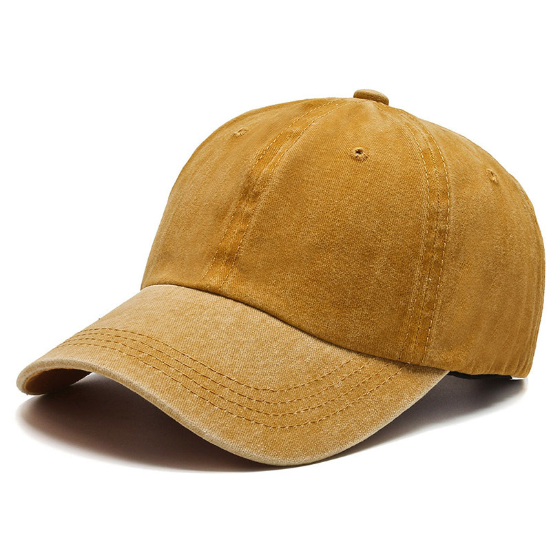 El recubrimiento de la gorra de béisbol lavada con agua hace una versión en blanco de la gorra de luz sólida vieja, la gorra de pato retro Europea y estadounidense, los niños del sombrero transfronterizo de comercio exterior