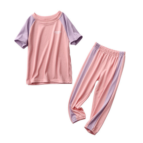 Children's Quick Dry Set Casual Sports Loose Boys' Outerwear Quick Dry Top Girls' Casual Summer Baby Set