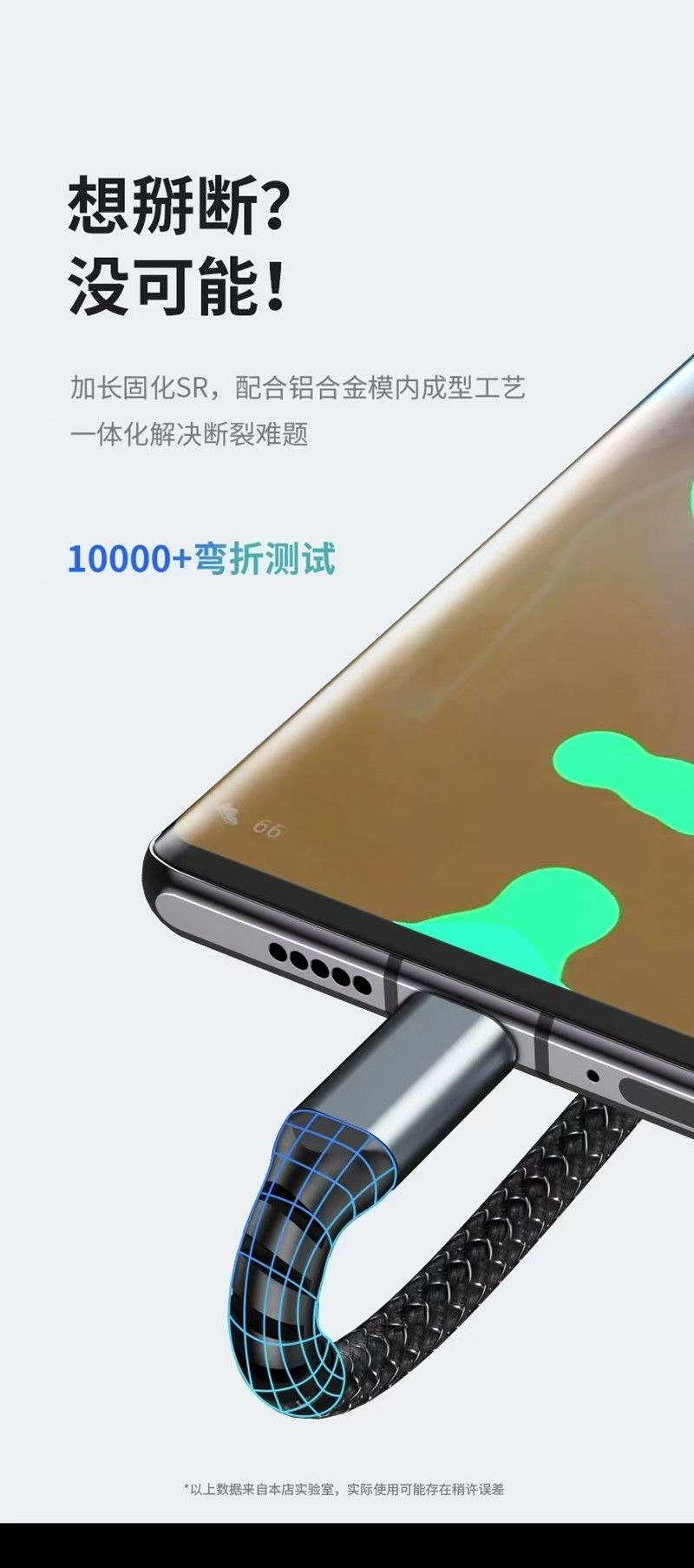 Grenzüberschreitende 100W transparente digitale Anzeige 1-auf-3 Datenkabel TC Super Fast Charging Handy Datenkabel 3-in-1 Ladekabel