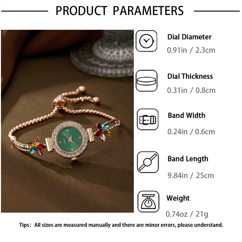 31g Weight Sweet Flower Buckle Quartz Watch Women's Watches
