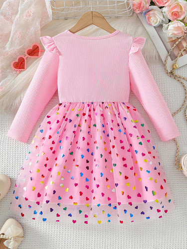 Girls' Dress 2025 Spring Collection New Korean Style Children's Large Kids Skirt Spring and Autumn Little Girl Stylish Princess Dress