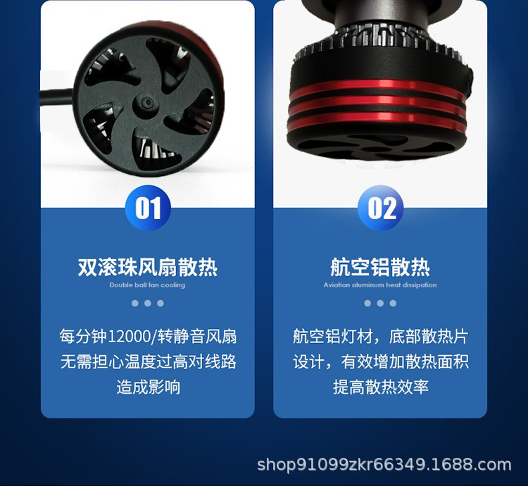 F6 model 3570 LED bulb super bright focused car headlight h1 h7 h4 9005 factory wholesale