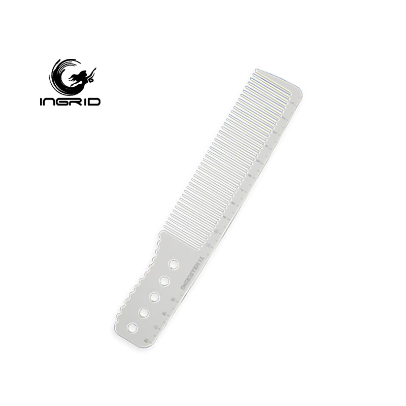 Hairdressing Comb (INGRID) double-headed, rice-white tail comb with dense teeth