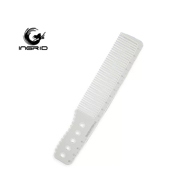 Hairdressing Comb (INGRID) double-headed, rice-white tail comb with dense teeth