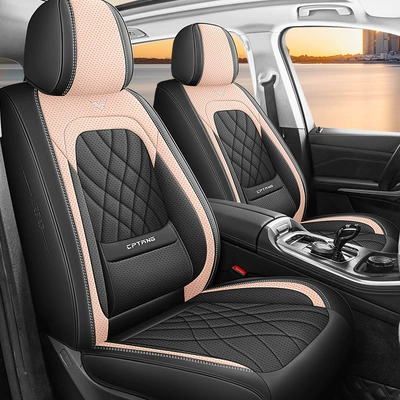 Cross-Border Full-Cover Waist-Supporting Nappa Leather Car — Universal seat cover