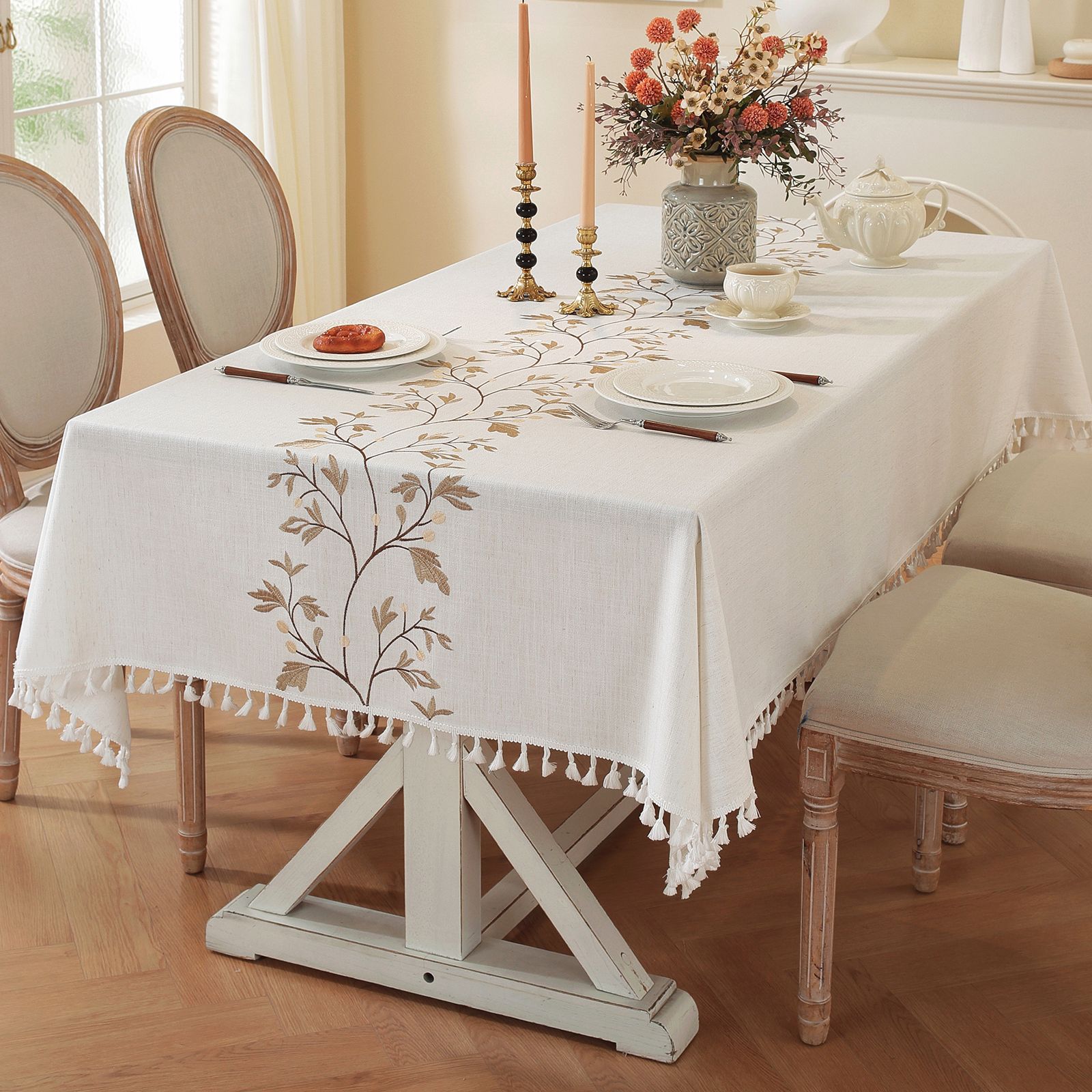 Nórdico explosión espesa mesa de comedor cuadrada casa tela de mesa impermeable resistente al desgaste encaje decoración fábrica mayorista