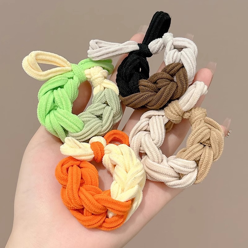 grueso de alta elástica mariposa trenzada cabello cabello de mujer cabello de cabello de cola de caballo cabello de alta sensibilidad correa de cabello adornamiento de cabello