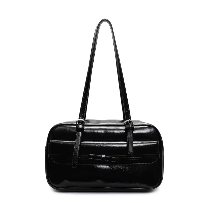 Retro capacious shoulder bag, one-shoulder bag for leisure