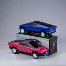 特斯拉A7赛博皮卡蓝牙音箱带15W无线充电摆件仿真模型汽车音响