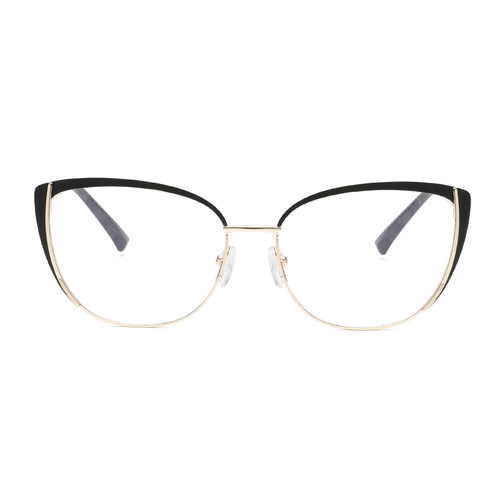 European and American fashionable polarized glasses, personalized cat-eye color-changing flat mirrors, multi-color stitching, trendy frames, anti-blue light glasses