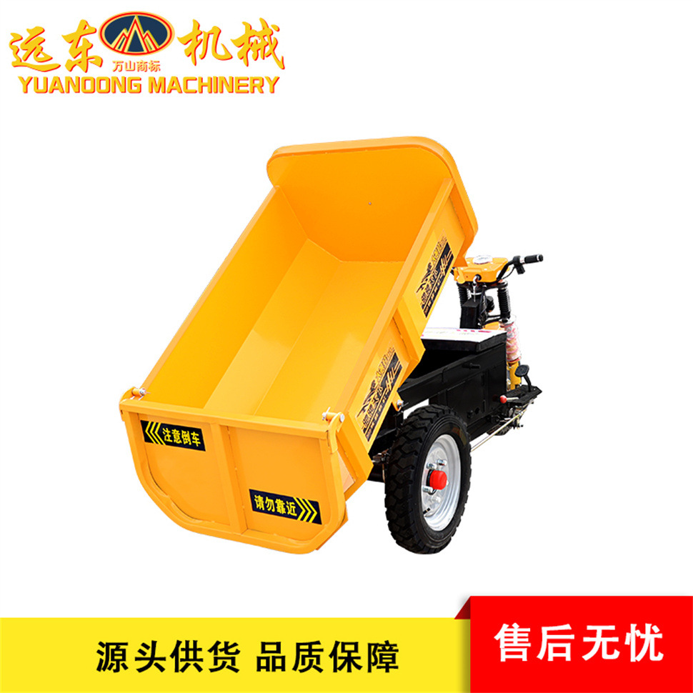 Triciclo de ingeniería eléctrica de tres puertas para caballos de caballería de energía seca y eléctrica para el transporte de materiales pesados en el sitio de construcción