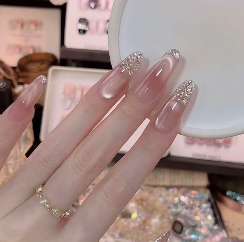 [No Regrets] Purely Handmade Wearable Nails, Pure Lusty Elegant, Cat Eye Therapy, Classy Pure Handmade Nail Polish, 10 Pieces