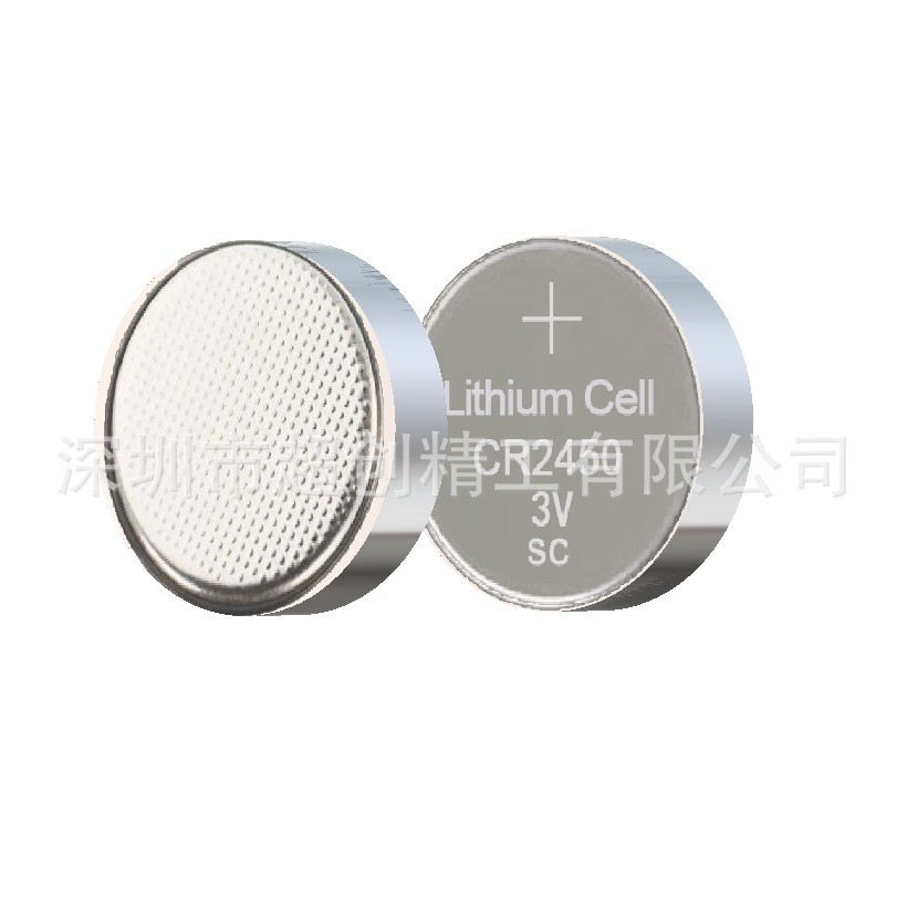 现货批发CR2450-2P焊脚 纽扣电池 3V物联网货架标签大电流遥控器