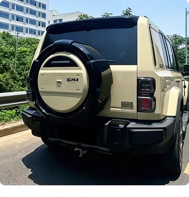 Specialized spare tire cover for Chery ICAR V27, functional model, non-destructive installation, scratch-resistant, wear-resistant, rainproof, sunproof, modification accessory